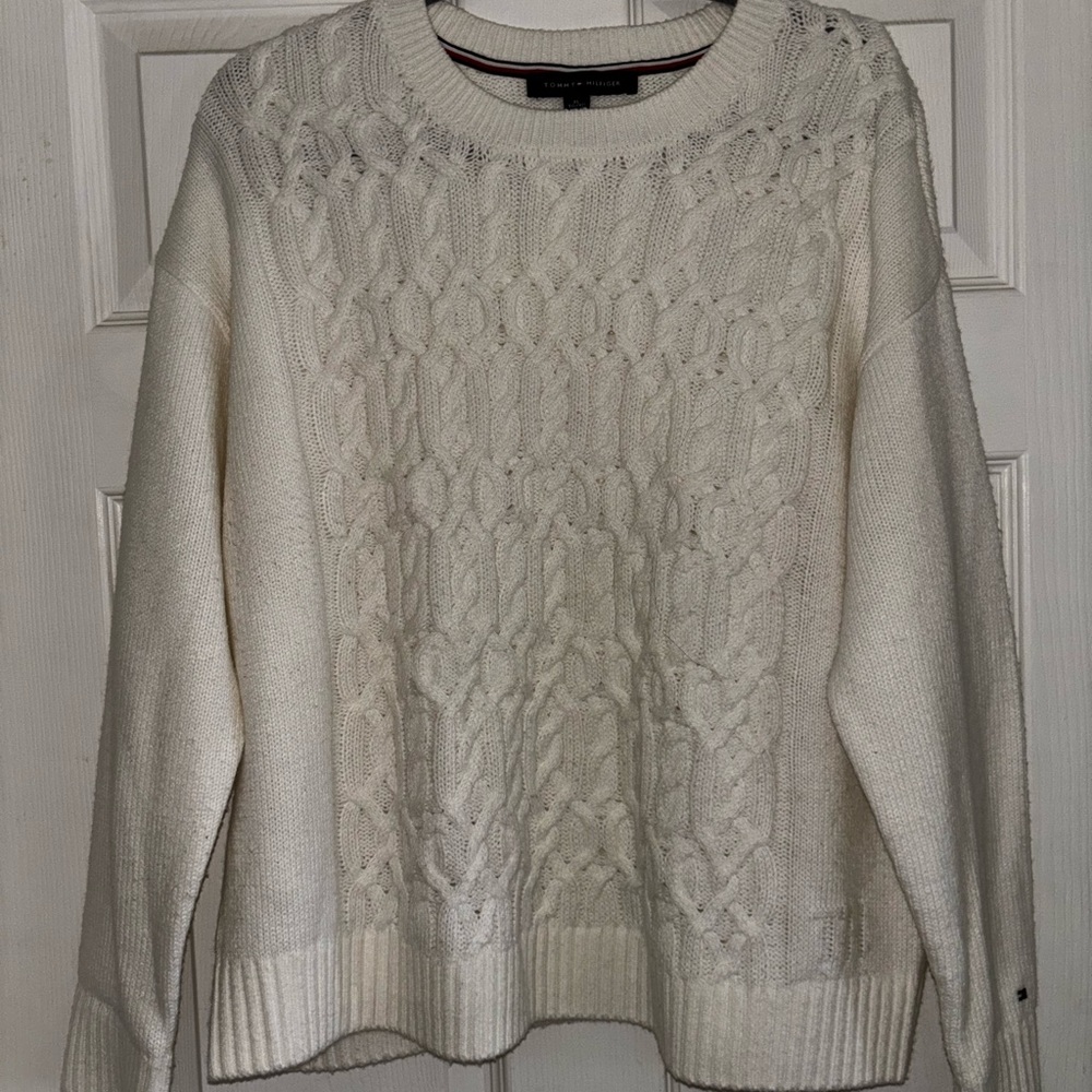 Women’s White Tommy Hilfiger Sweater
